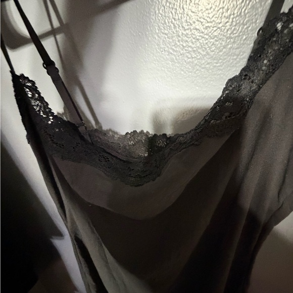 NEW!!! SKIMS Black Fits Everybody Lace Detail Slip Dress - Picture 5 of 7